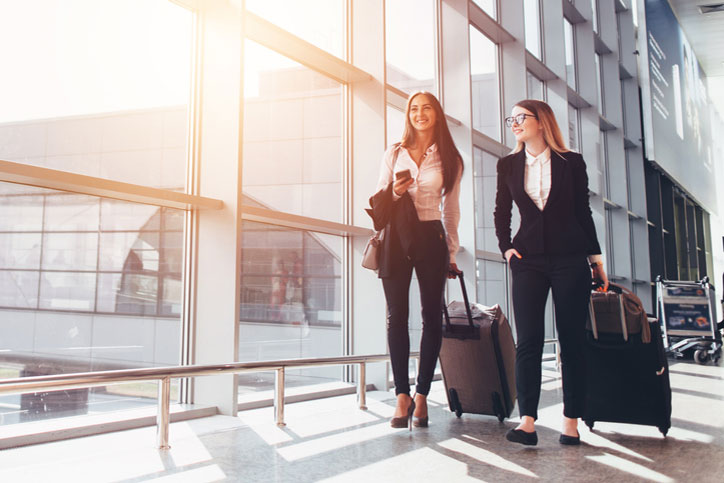 Two Women in Airport