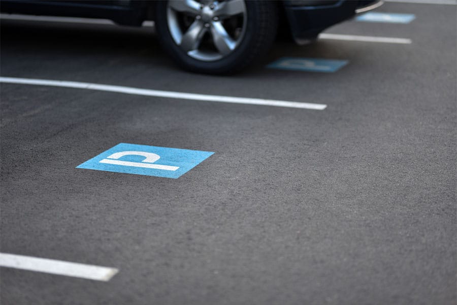 Parking Spot with Blue P
