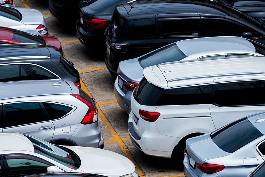Cars in Parking Lot