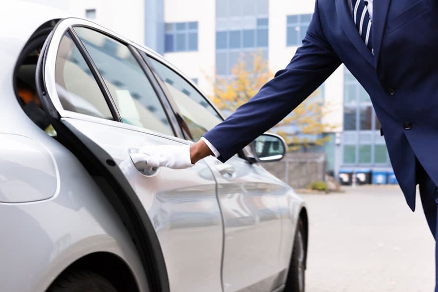 Valet Opening Car Door